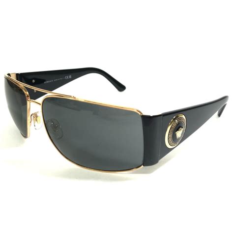 Versace Sunglasses VE 2163 1002/87 Polished Gold and Black 